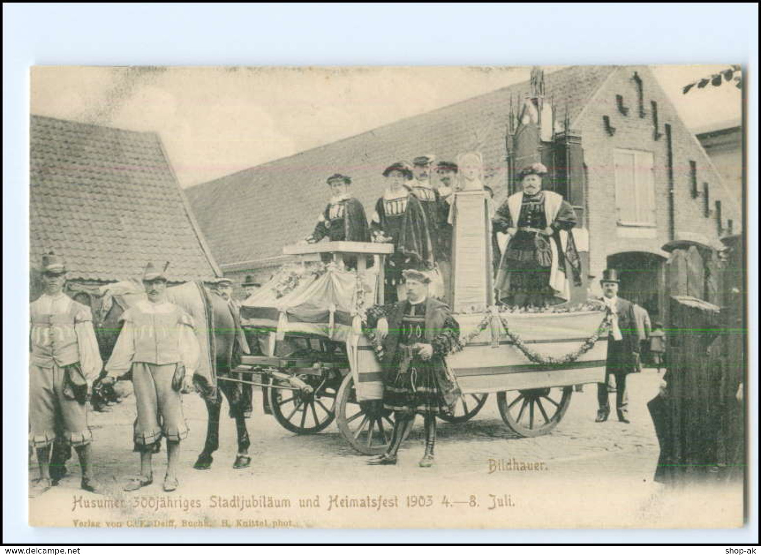 XX17801/ Husum Stadtjubiläum Und Heimatfest 1903 Bildhauer AK - Husum