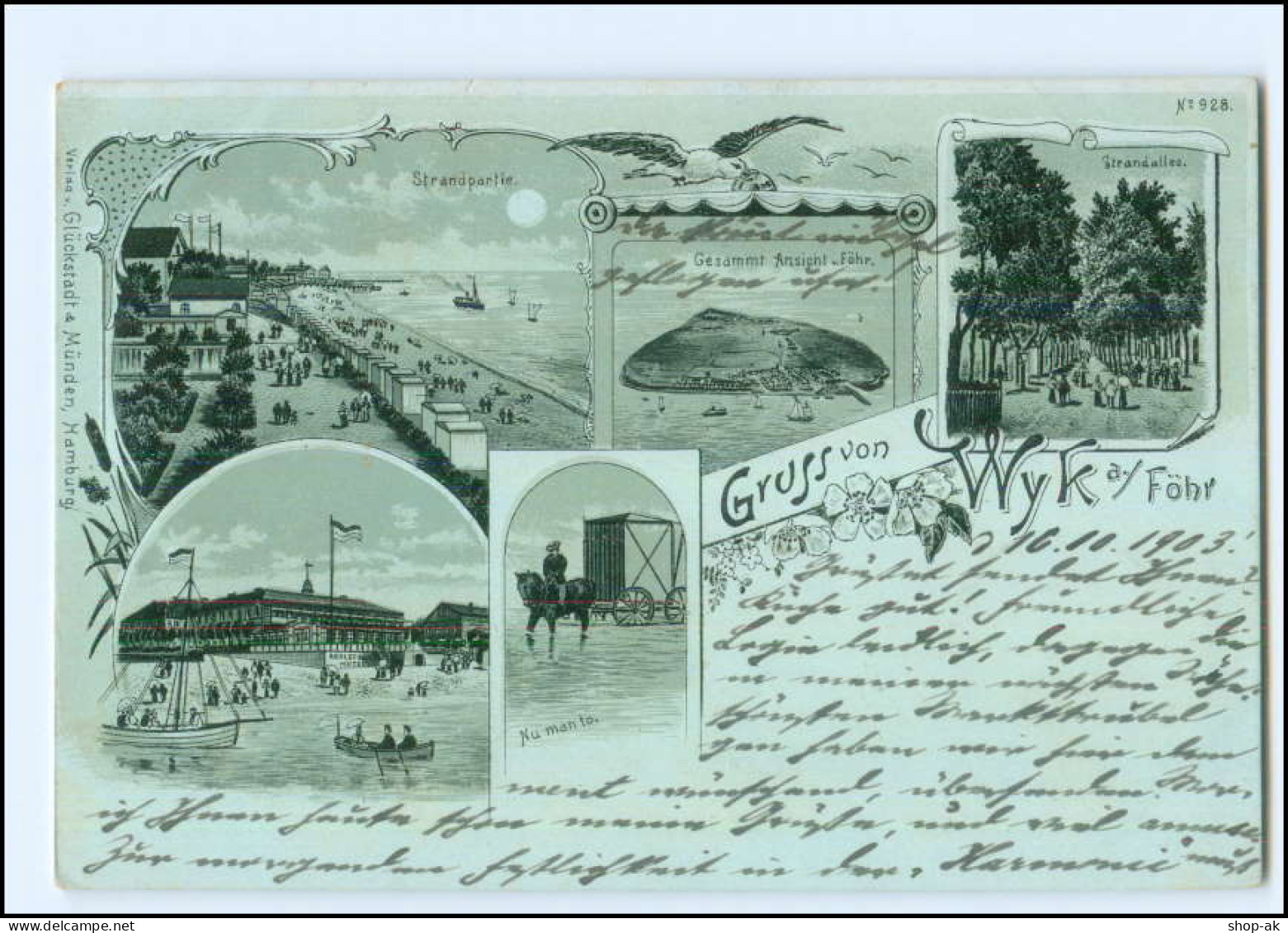 XX17686/ Wyk Auf Föhr 1903 Litho AK - Föhr