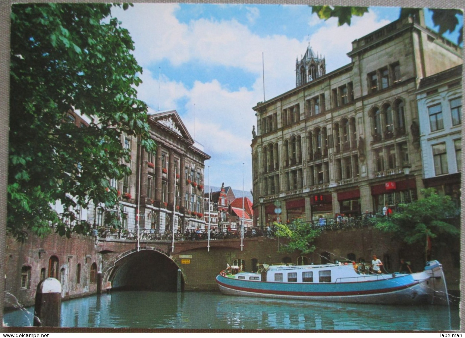 HOLLAND NETHERLAND UTRECHT CITY CENTER TOWN HALL CANAL POSTCARD CARTOLINA ANSICHTSKARTE CARTE POSTALE POSTKARTE CARD - Utrecht