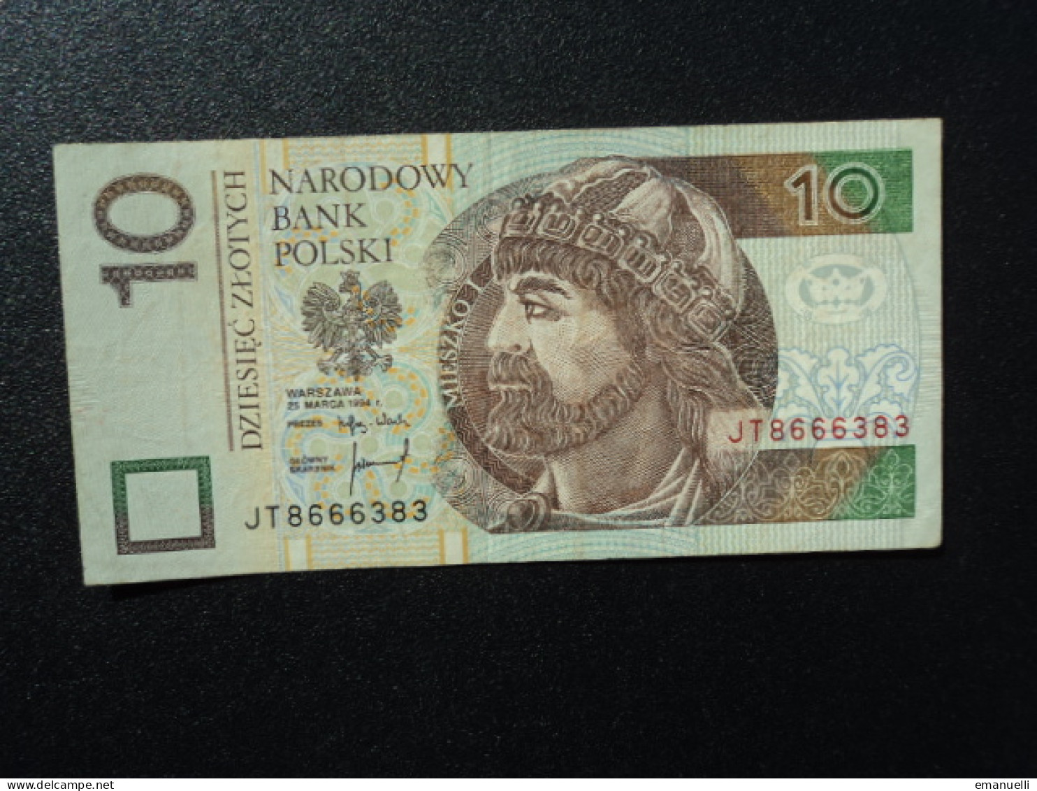 POLOGNE : 10 ZLOTYCH   25-3-1994    P 173a    TTB * - Polen