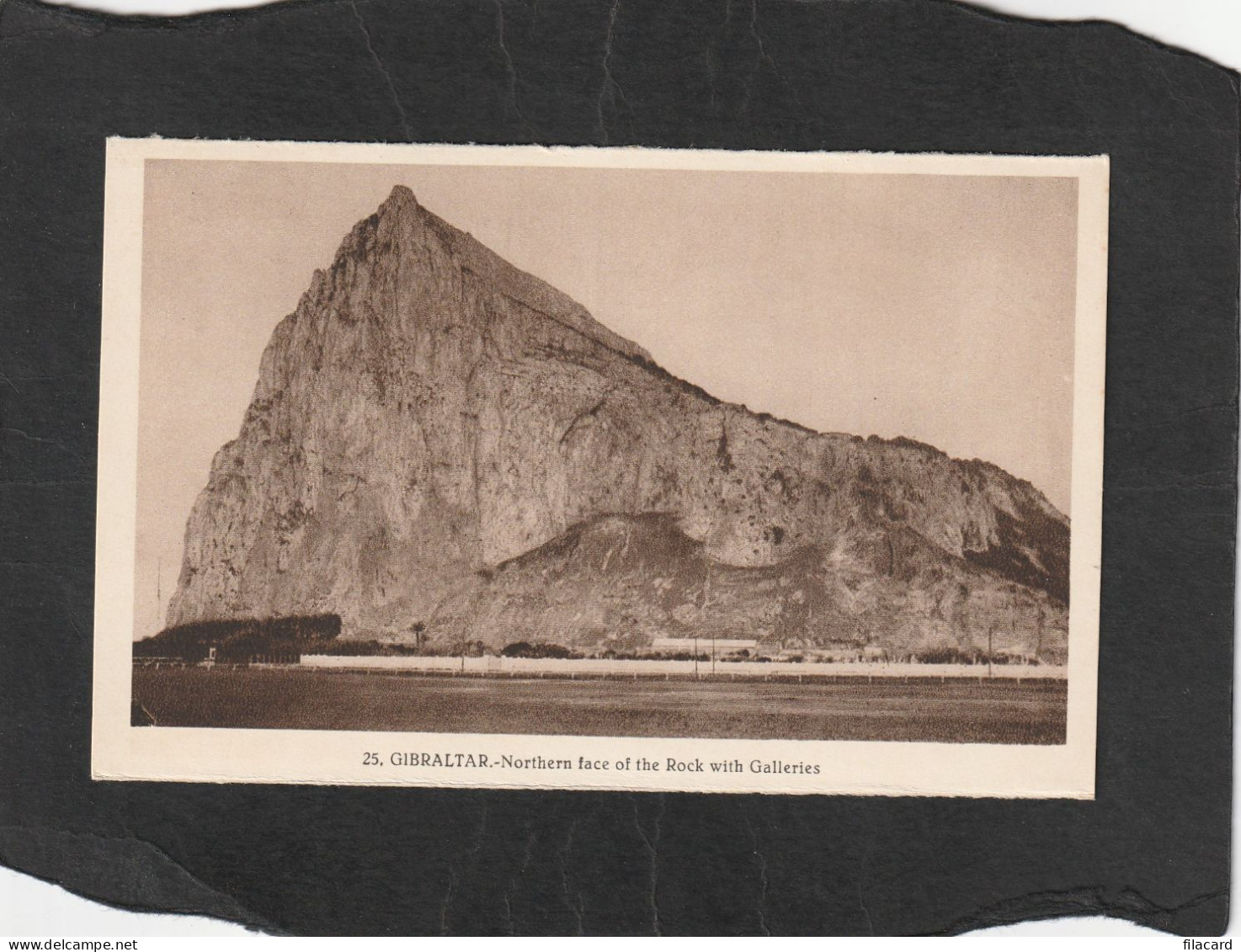 128534       Gibilterra,    Gibraltar,    Northern  Face  Of  The  Rock  With  Galleries,   NV - Gibraltar