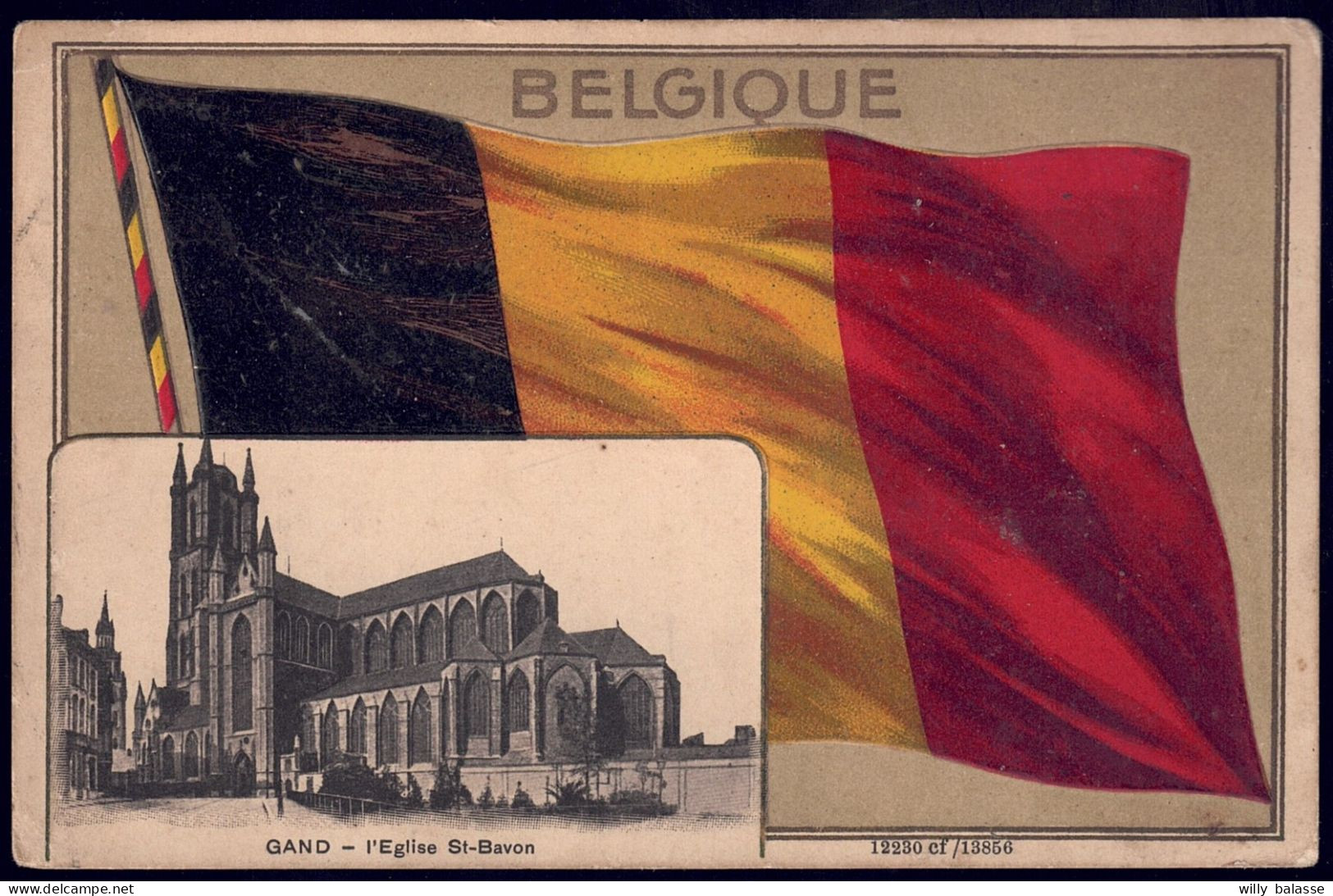 +++ CPA - Fantaisie Patriotique - Drapeau Belge - GAND - GENT - Gaufrée Relief   // - Gent