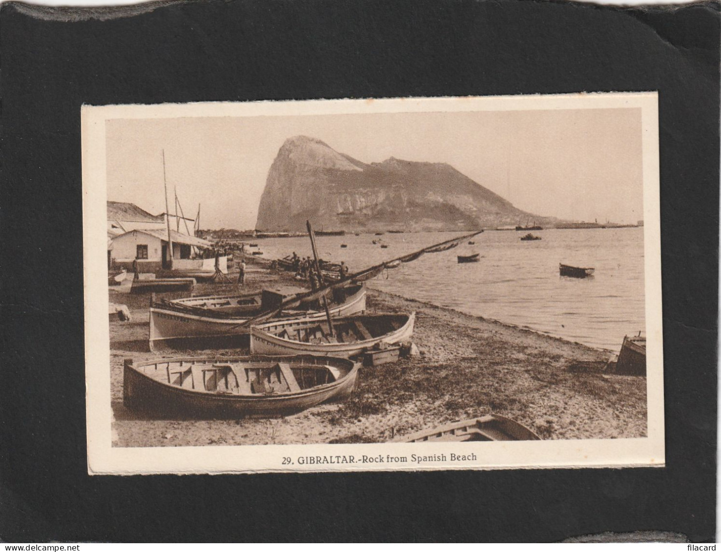 128537       Gibilterra,    Gibraltar,    Rock   From   Spanish   Beach,   NV - Gibraltar