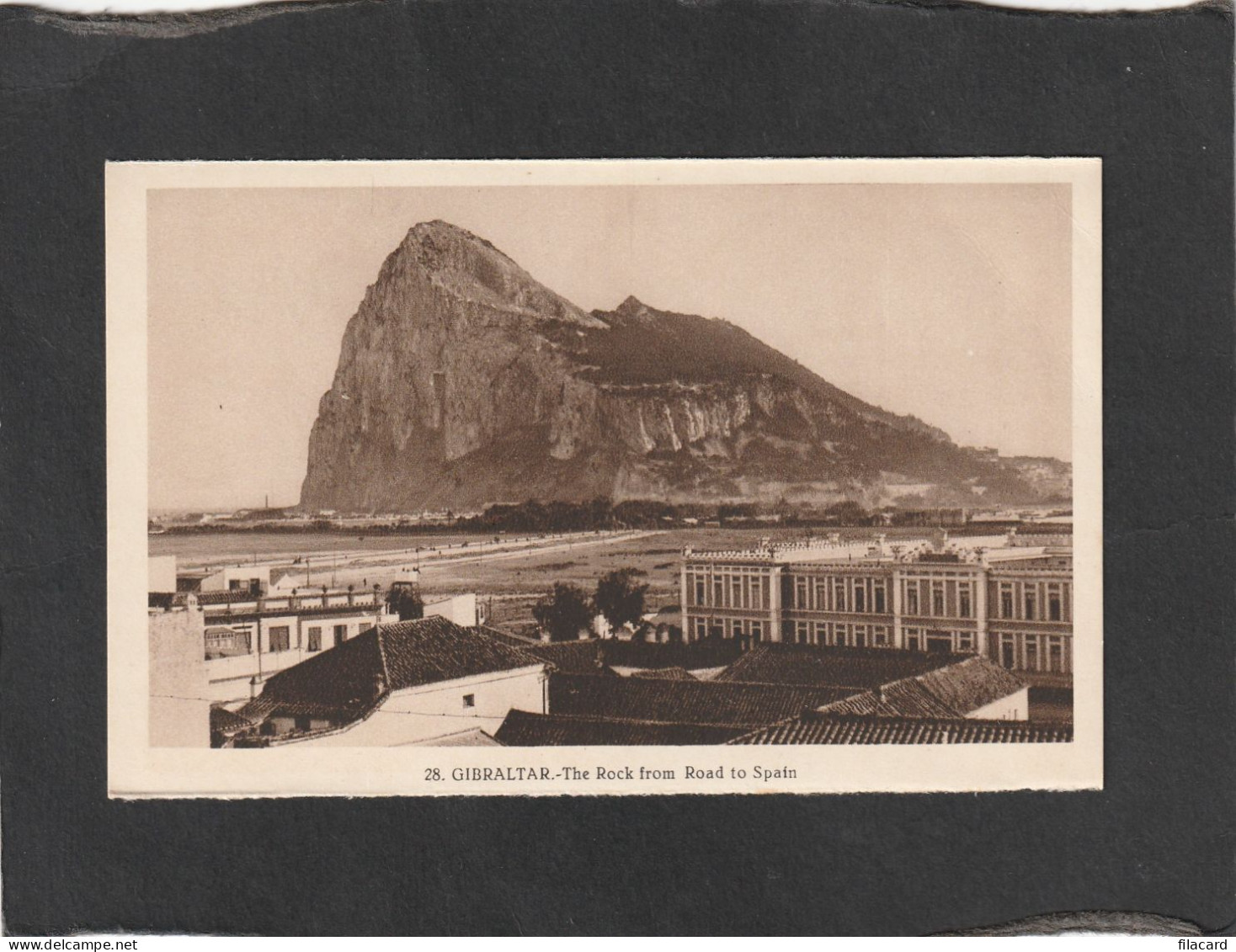 128538       Gibilterra,    Gibraltar,    The    Rock   From  Road  To  Spain,   NV - Gibraltar