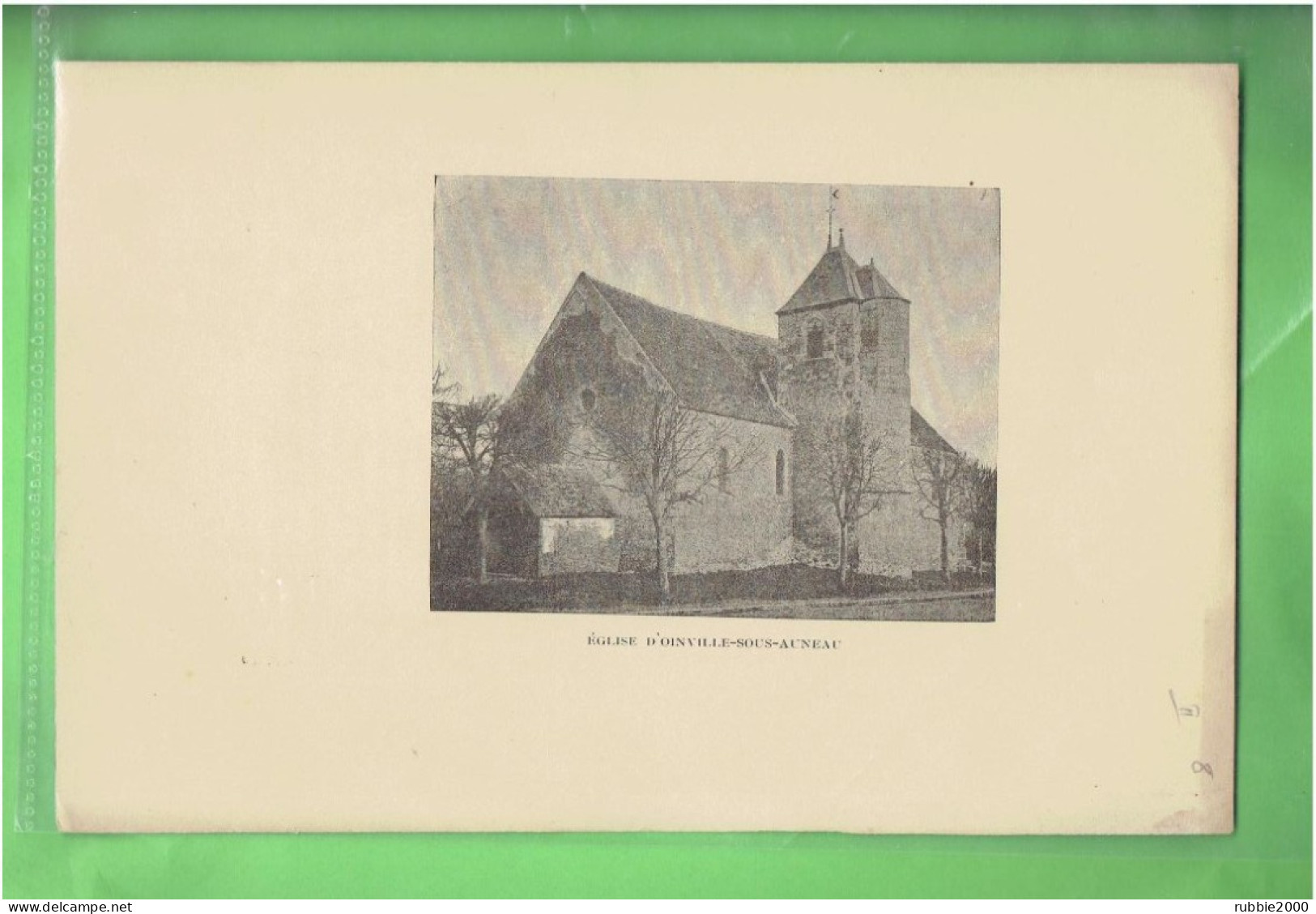 EGLISE D OINVILLE SOUS AUNEAU EURE ET LOIR VERS 1900 - Centre - Val De Loire