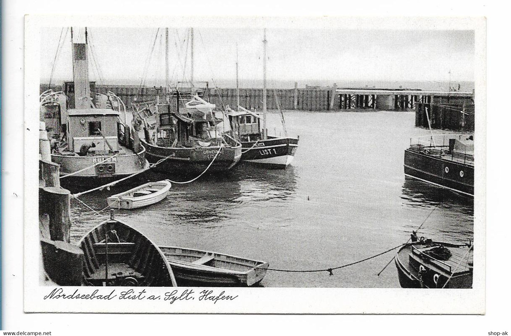 V4308/ List Auf Sylt Hafen AK Ca.1955 - Sylt