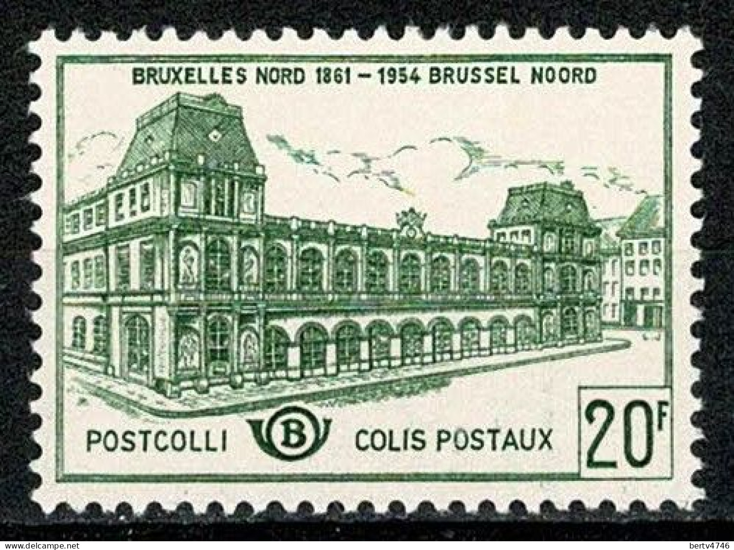 Belg. 1959 OBP/COB TR 366, Yv. Colis Postaux 366 Nieuw Zonder Gom / Neuf Sans Gomme (2 Scans) - Postfris