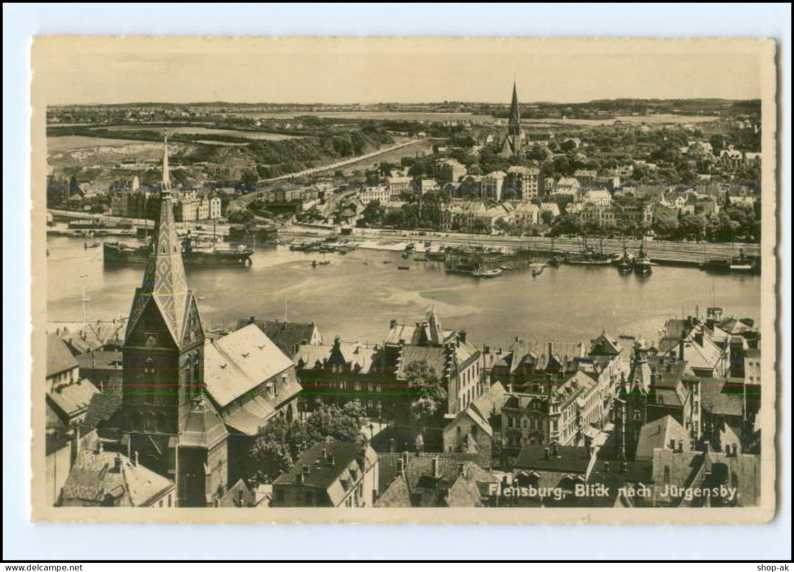 Y24611/ Flensburg Blick Nach Jürgensby Foto AK 1935 - Flensburg