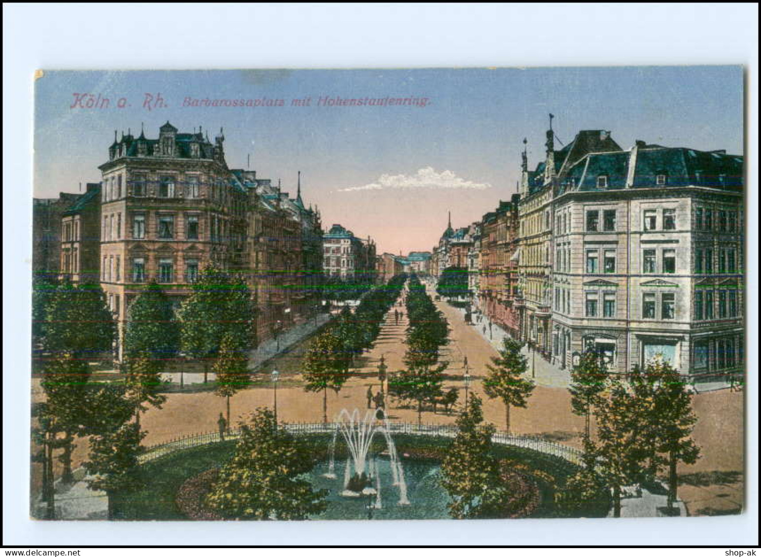 Y24597/ Köln Barbarossaplatz AK 1916 - Koeln