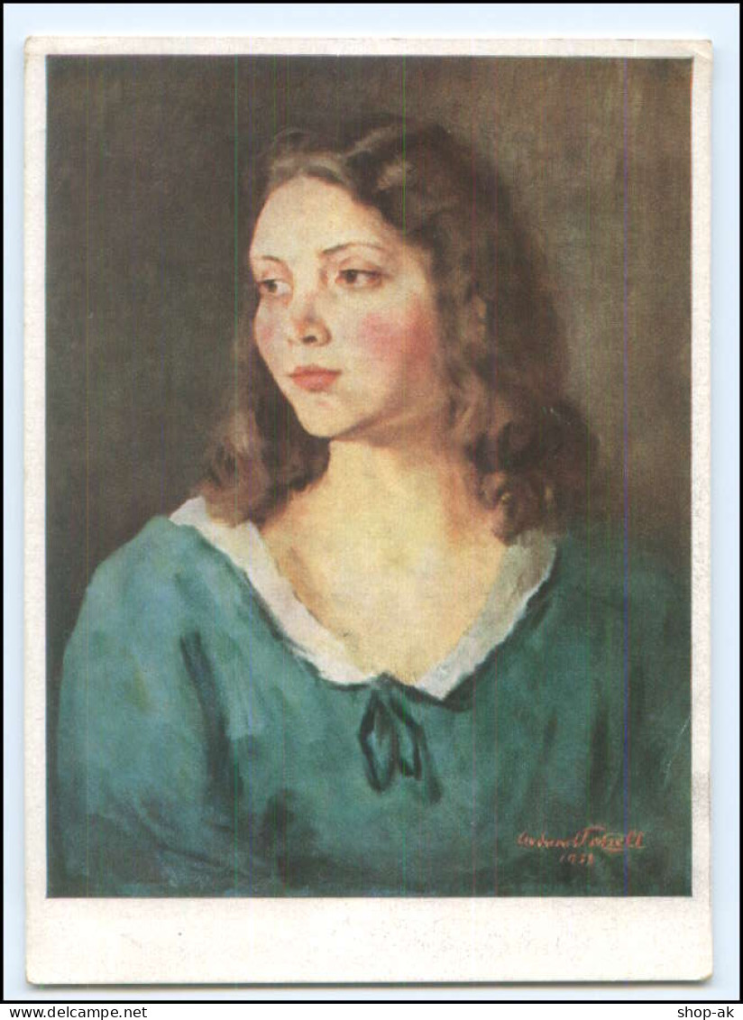 Y24385/ HDK Nr. 190 Haus Der Deutsche Kunst  AK  Bildnis Einer Jungen Dame - Guerre 1939-45