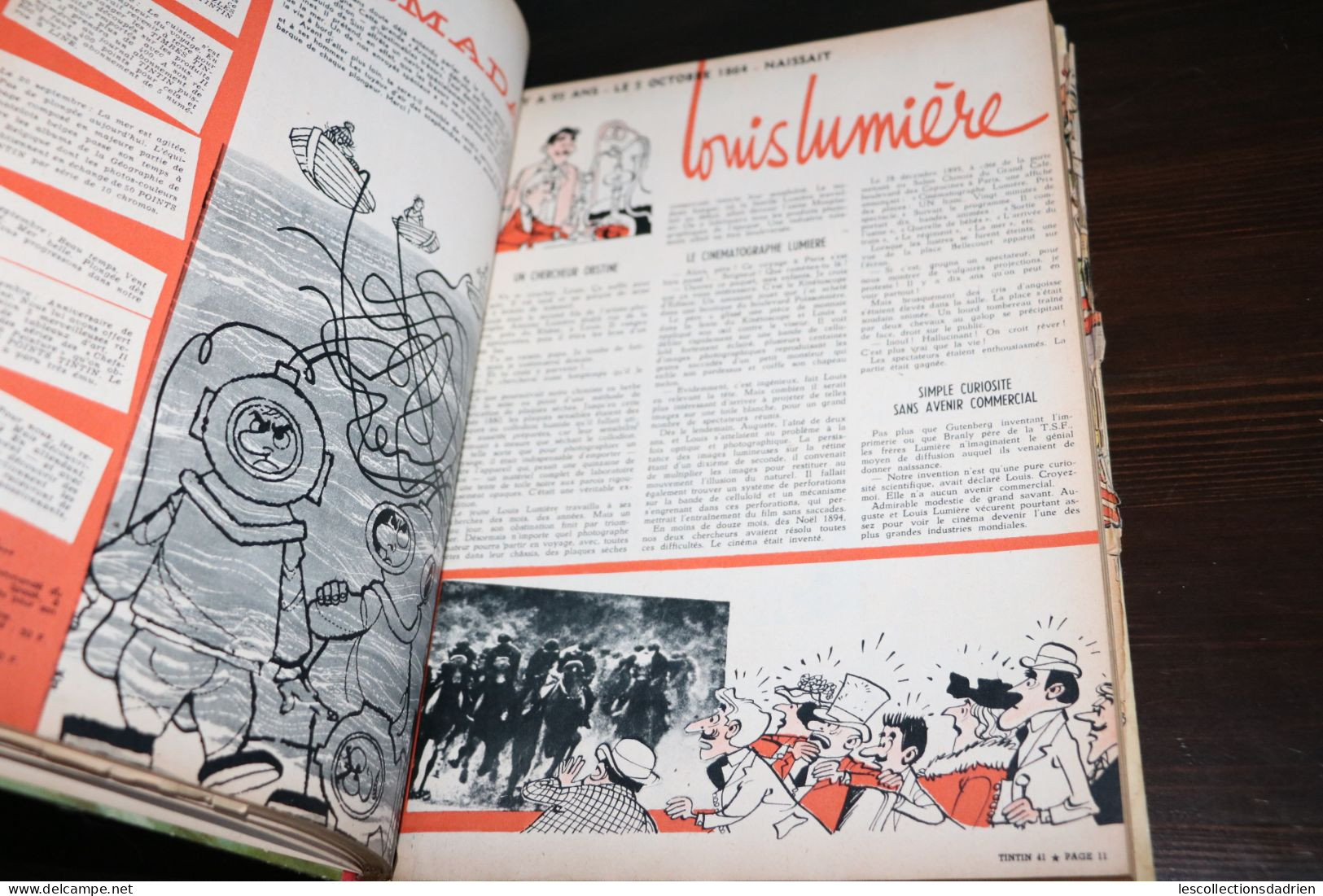 Bd  ancienne  - le journal de Tintin n° 45  - 1959