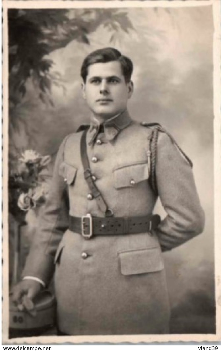 MILITAIRE Sans Doute Britannique . Portrait D'un Militaire Antérieur à 1939.  Indication Régiment 60. - Hommes