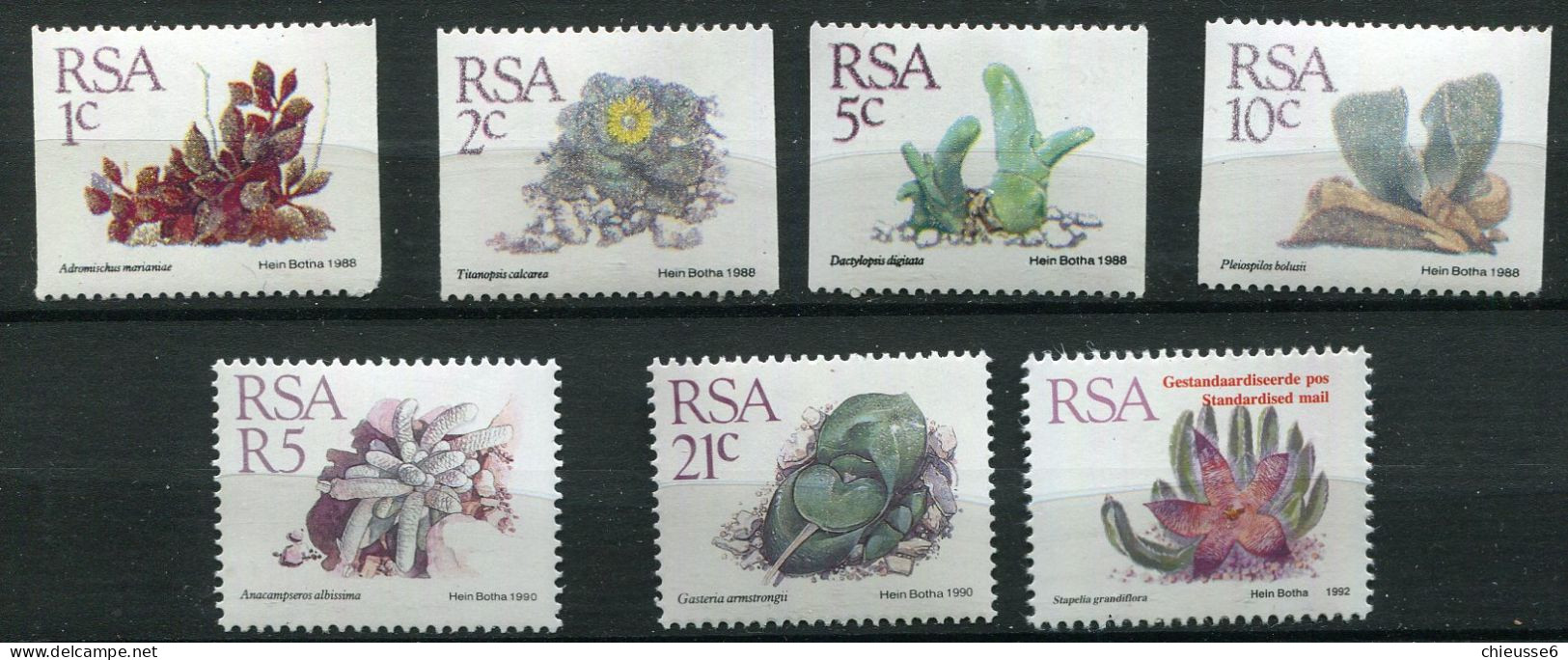 Afrique Du Sud ** N° 675 à 678 - 710/711 - 781 - Plantes Grasses Et Leurs Fleurs - Unused Stamps