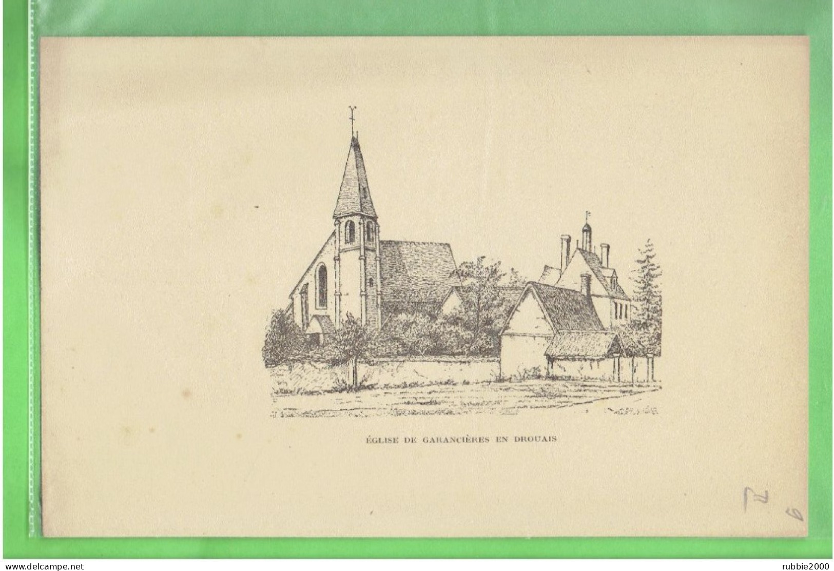 EGLISE DE GARANCIERES EN DROUAIS EURE ET LOIR VERS 1900 - Centre - Val De Loire