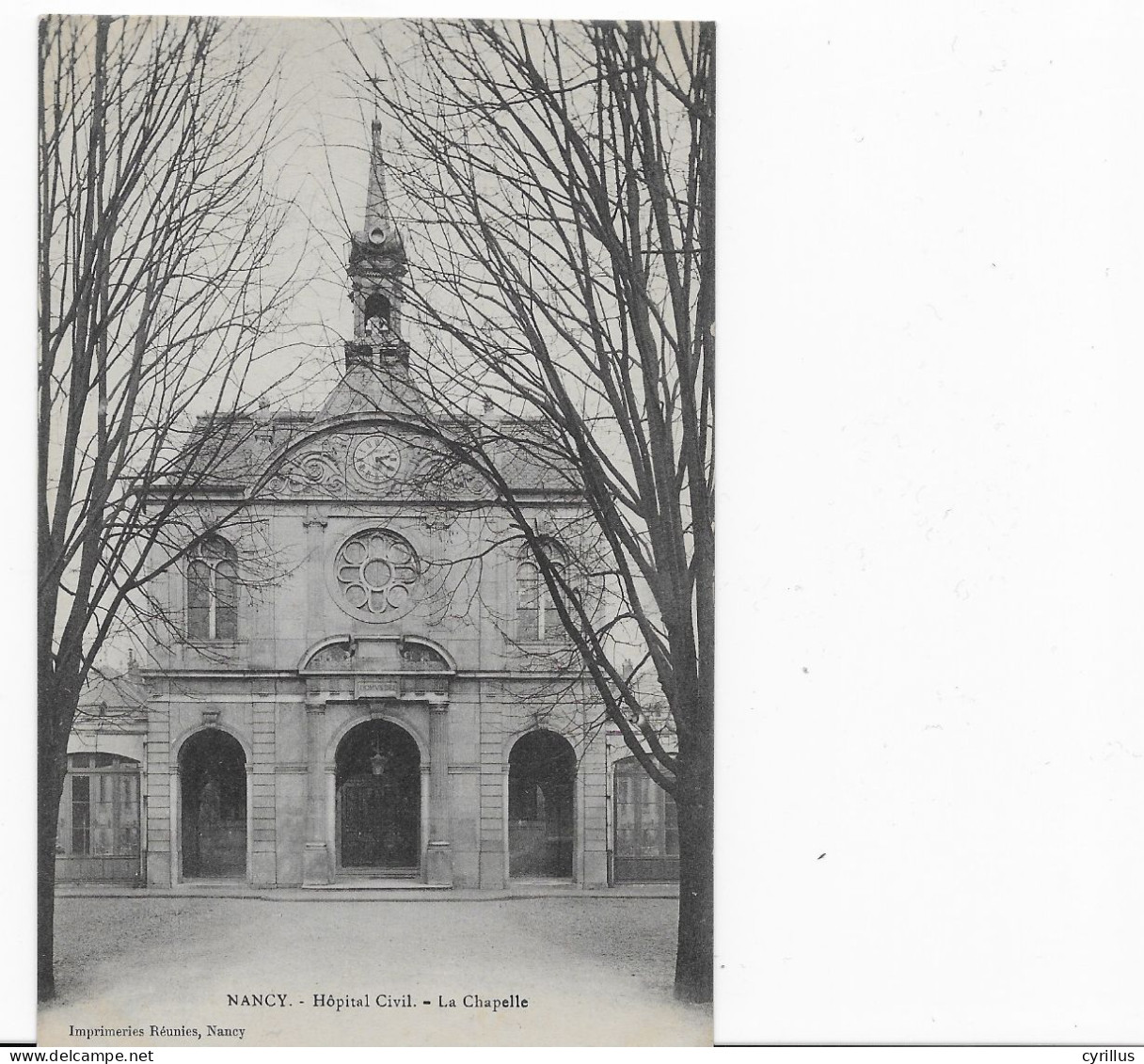 54 - NANCY - HOPITAL CIVIL - LA CHAPELLE - Nancy