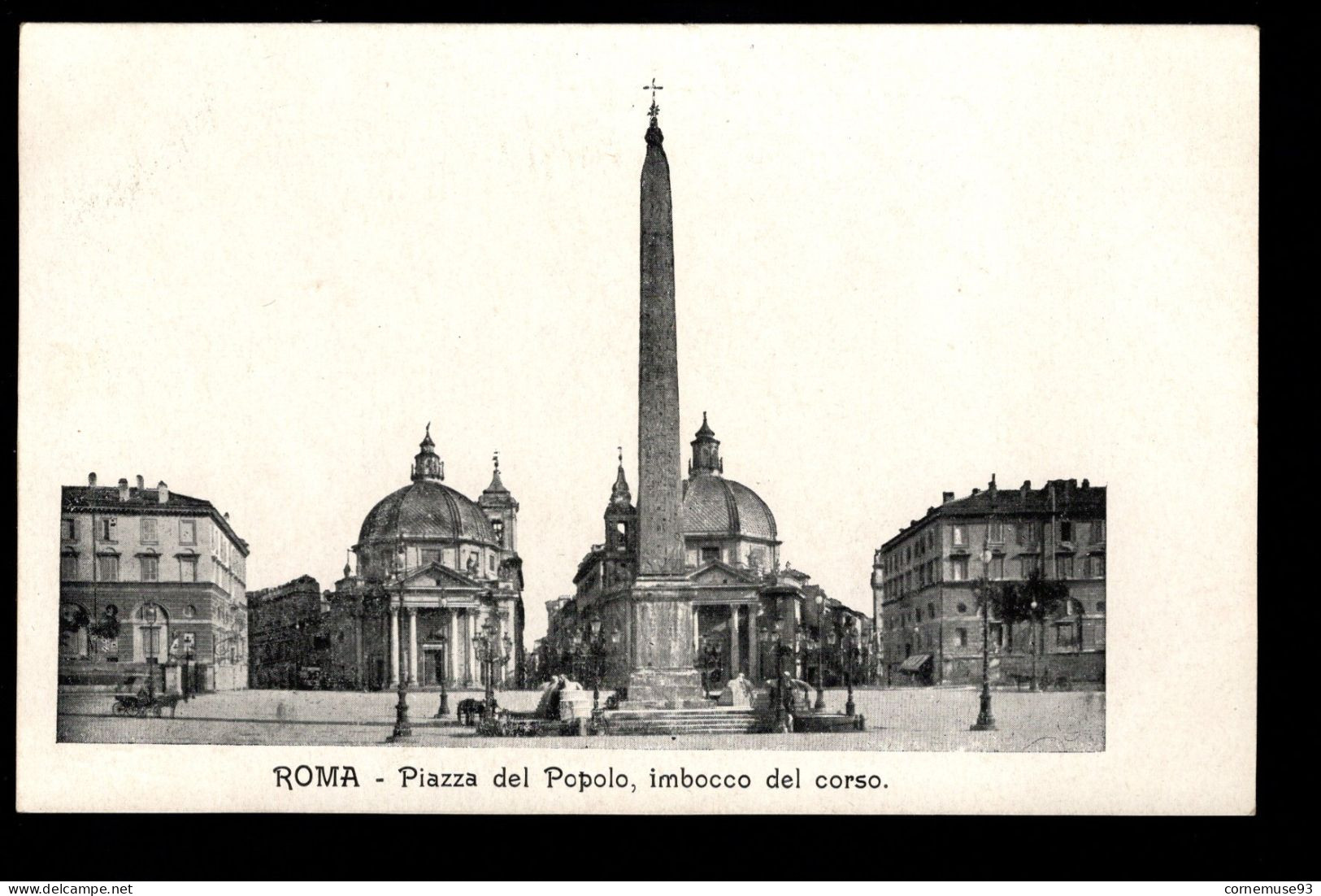 CPA ITA- ROMA- PIAZZA DEL POPOLO, IMBOCCO DEL CORSO - Altri Monumenti, Edifici