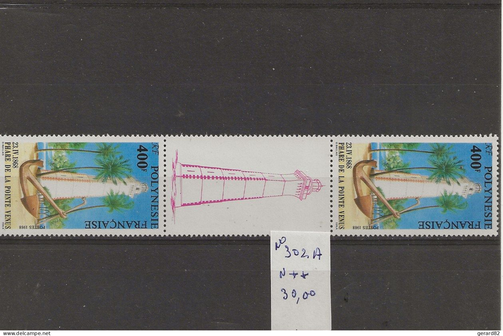 POLYNESIE  TIMBRES N° 302A  N**  BONNE COTE - Unused Stamps