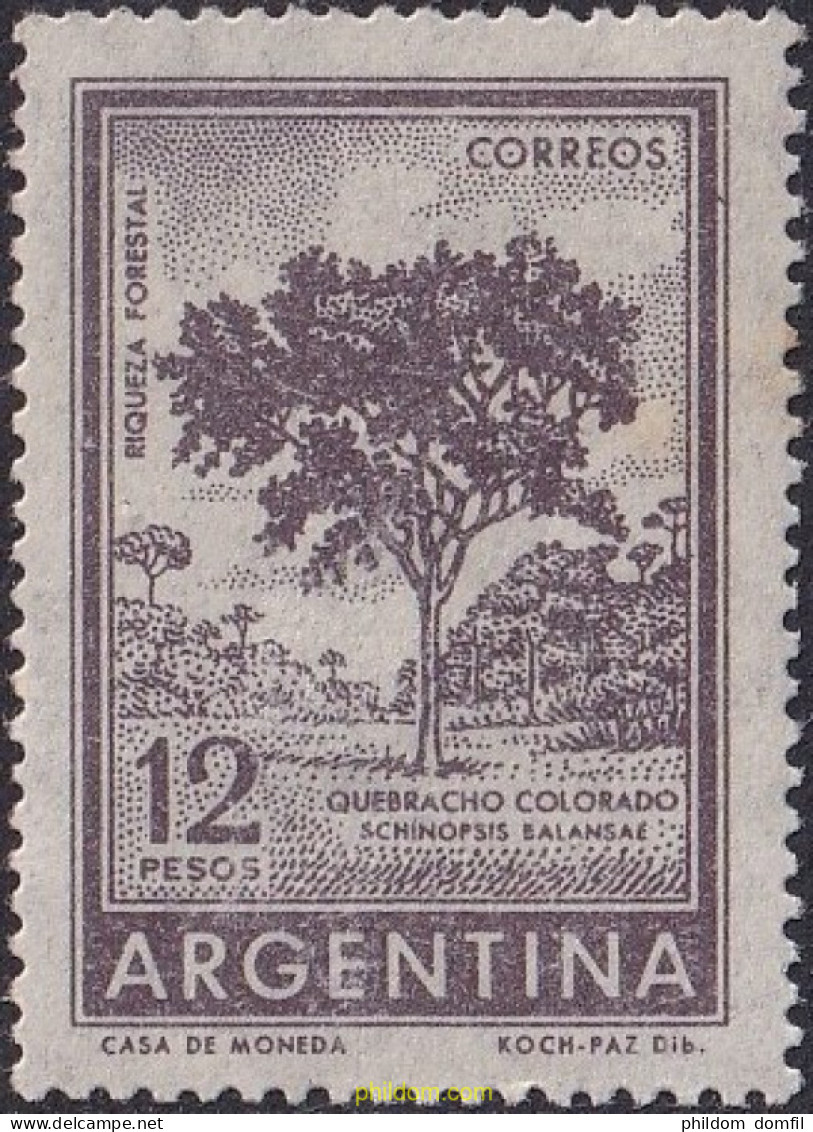 729504 MNH ARGENTINA 1959 LITOGRAFIAS SERIE CORRIENTE - Ongebruikt