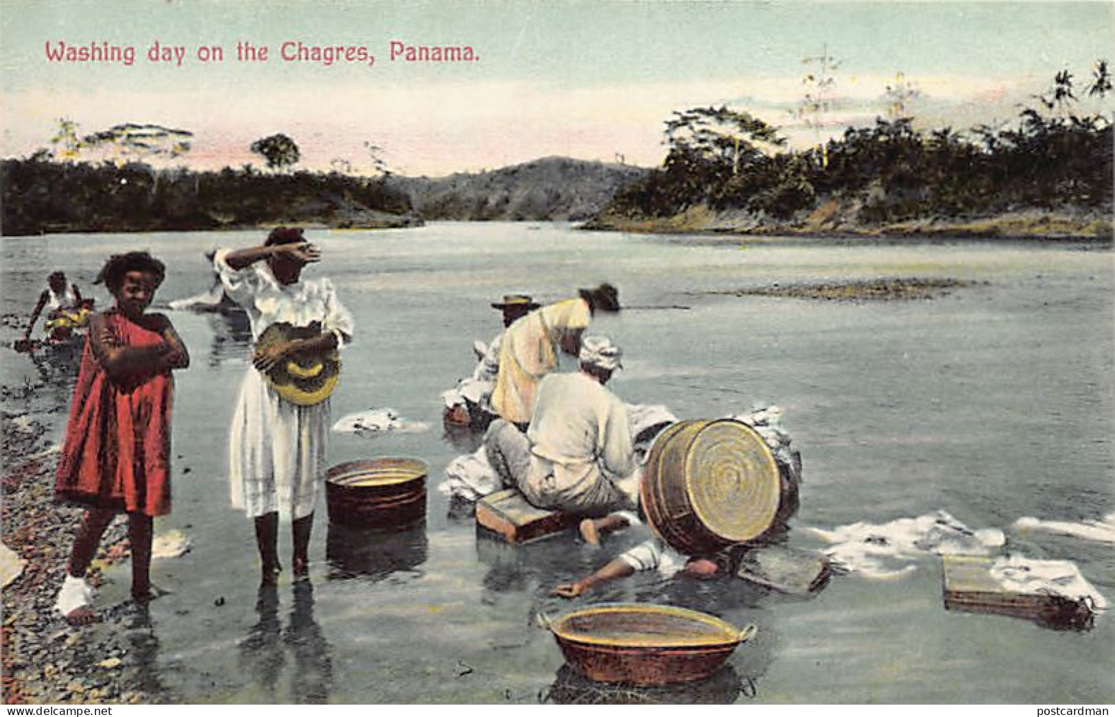 Panamá - Washing Day On The Chagres - Publ. I. L. Maduro Jr. 160C - Panamá