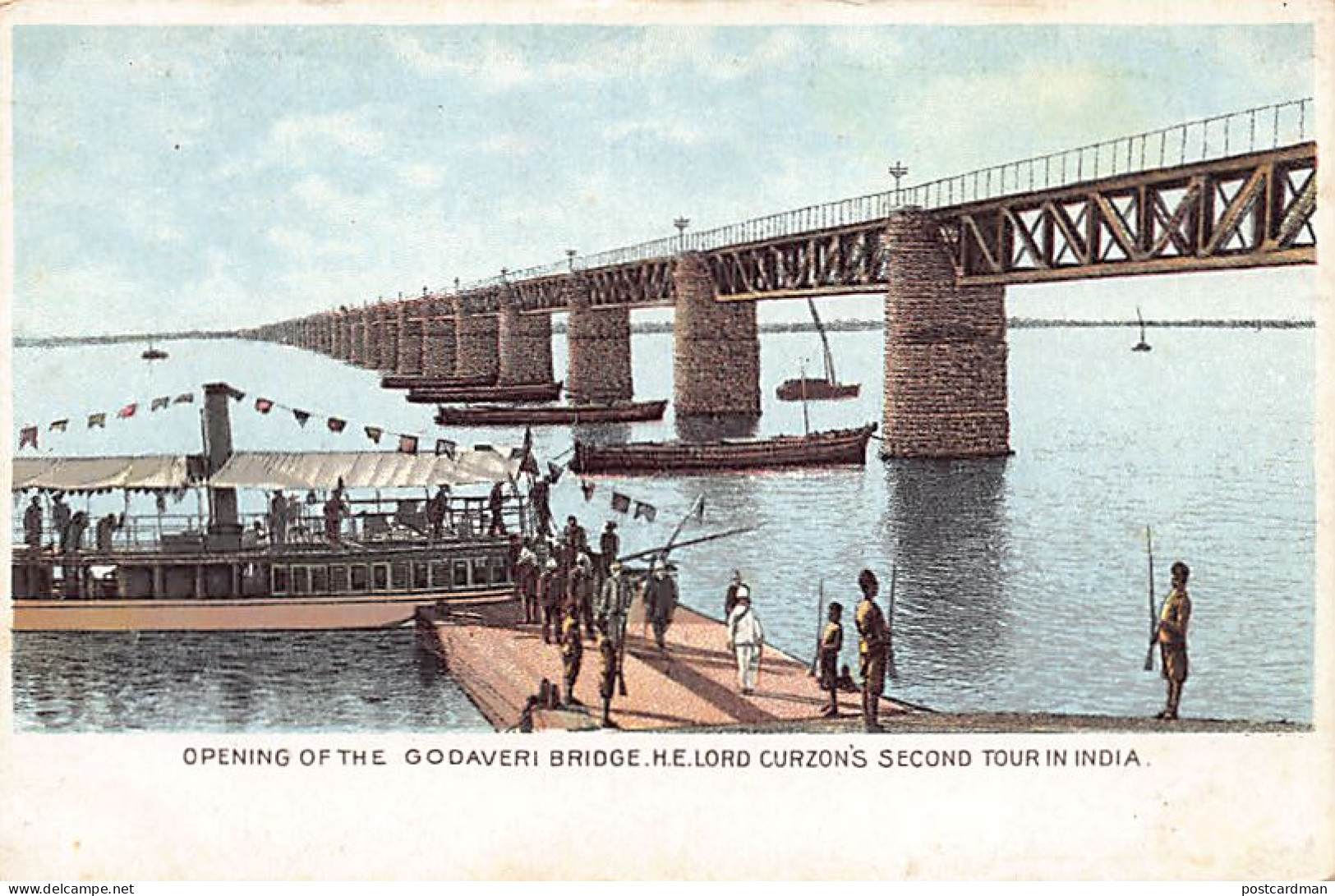 India - Opening Of The Godaveri Bridge H.E. Lord Curzon's Second Tour In India (30 August 1900) - India