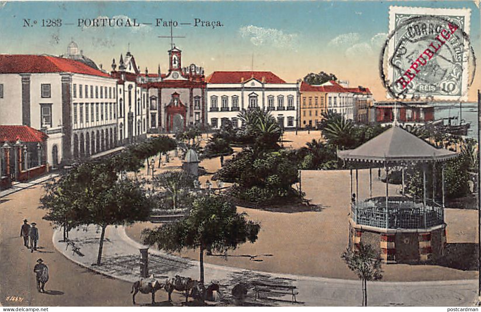Portugal - FARO - Praça - Ed. A. Malva 1283 - Faro