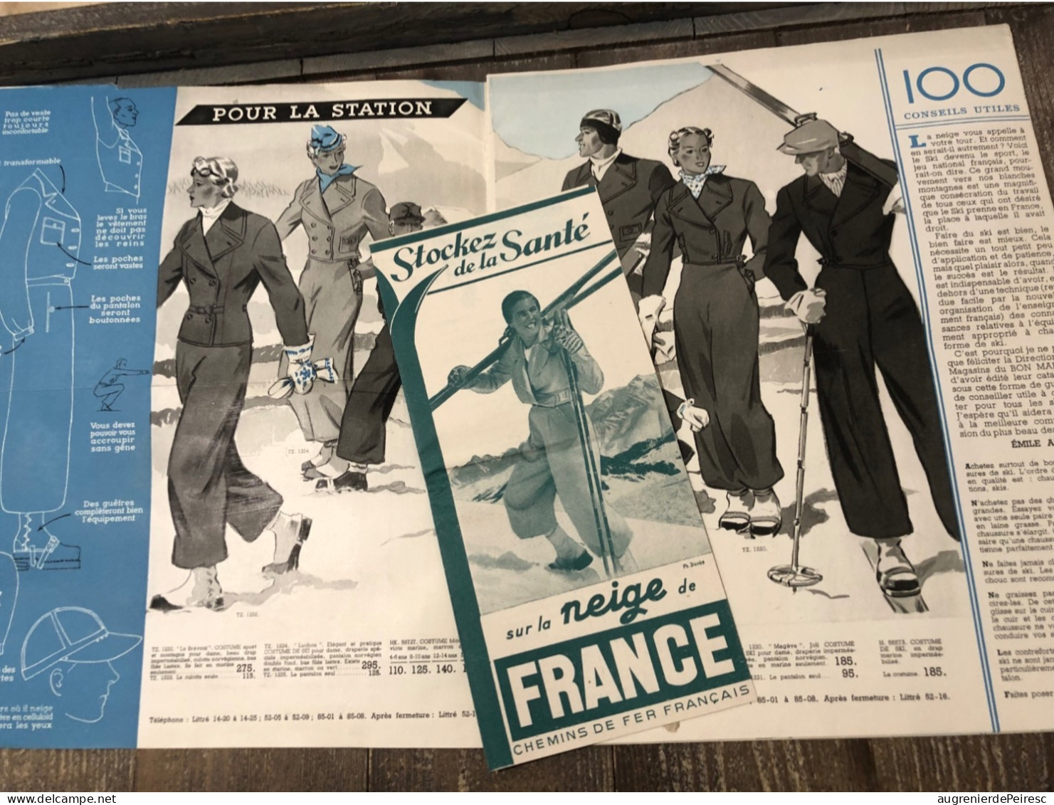 Catalogue Sports D’hiver Au Bon Marché Avec Émile Allais 1937 - Sports D'hiver