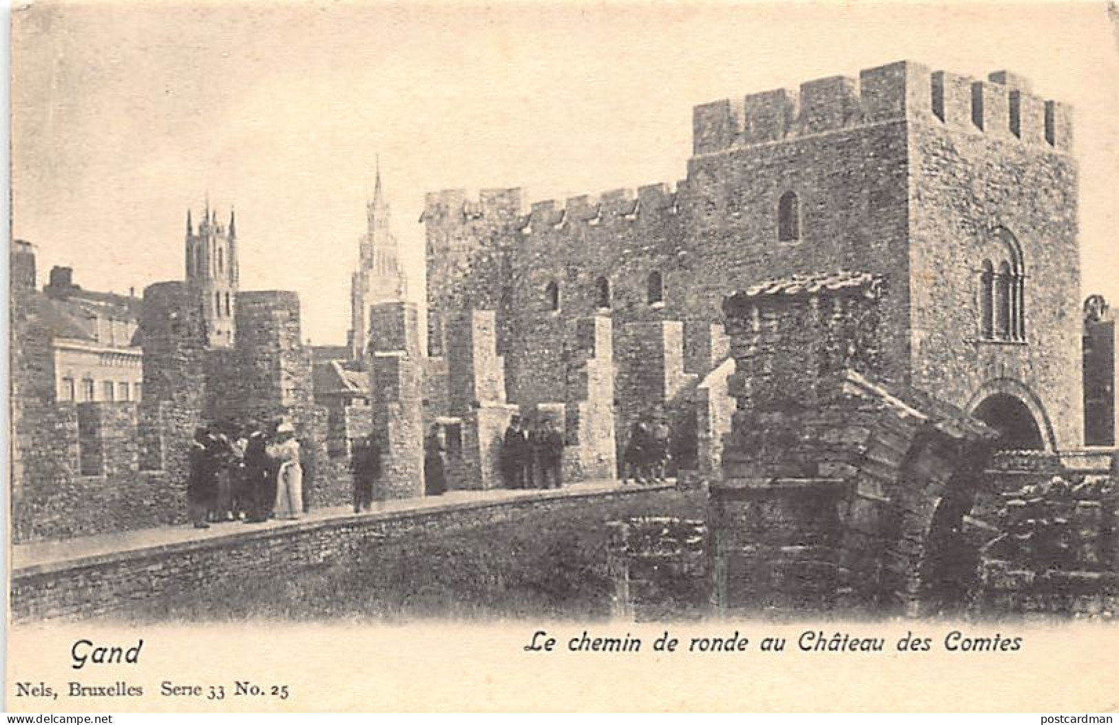België - GENT (O. Vl.) Le Chemin De Ronde Au Château Des Comtes - Uitg. Nels Série 33 N. 25 - Gent