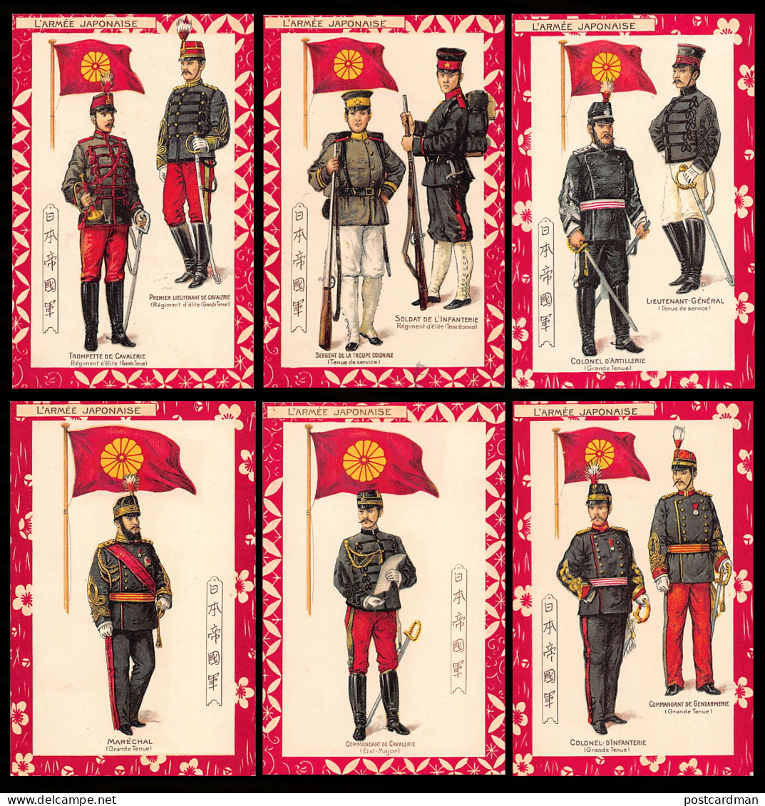 Japan - Russo Japanese War - Uniforms Of The Japanese Army - Publ. Raphael Tuck & Fils Serie 530 - Andere & Zonder Classificatie
