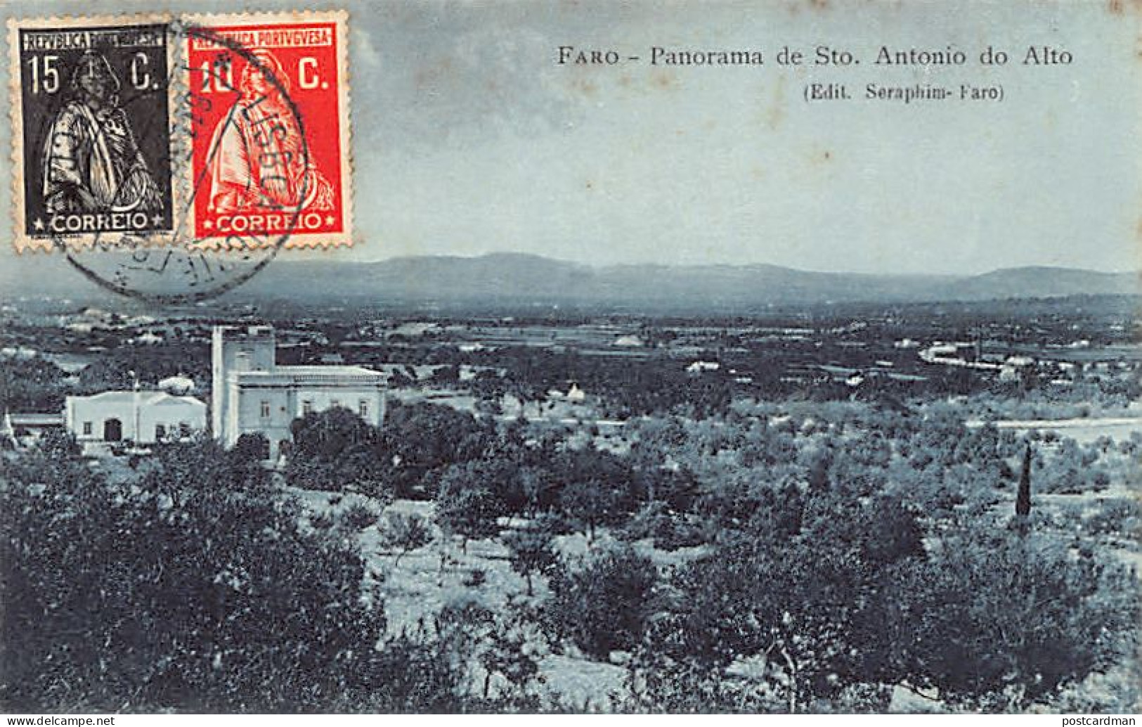 Portugal - FARO - Panorama De Sto. Antonio Do Alto - Ed. Seraphim  - Faro