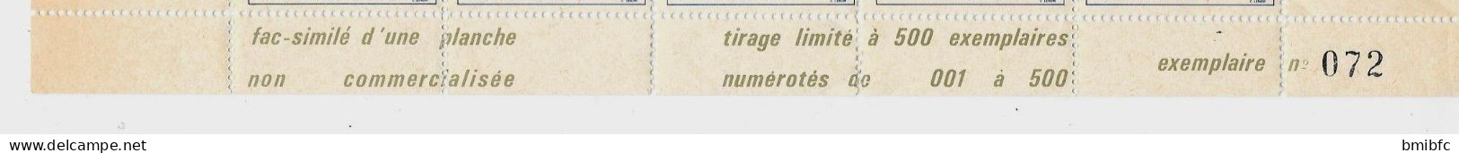 Bloc Complet PHILATEC - POTAIN : Bloc émis à L'occasion De Sa Première Exposition Publique Tirage 500 Ex N° 072 - Expositions Philatéliques