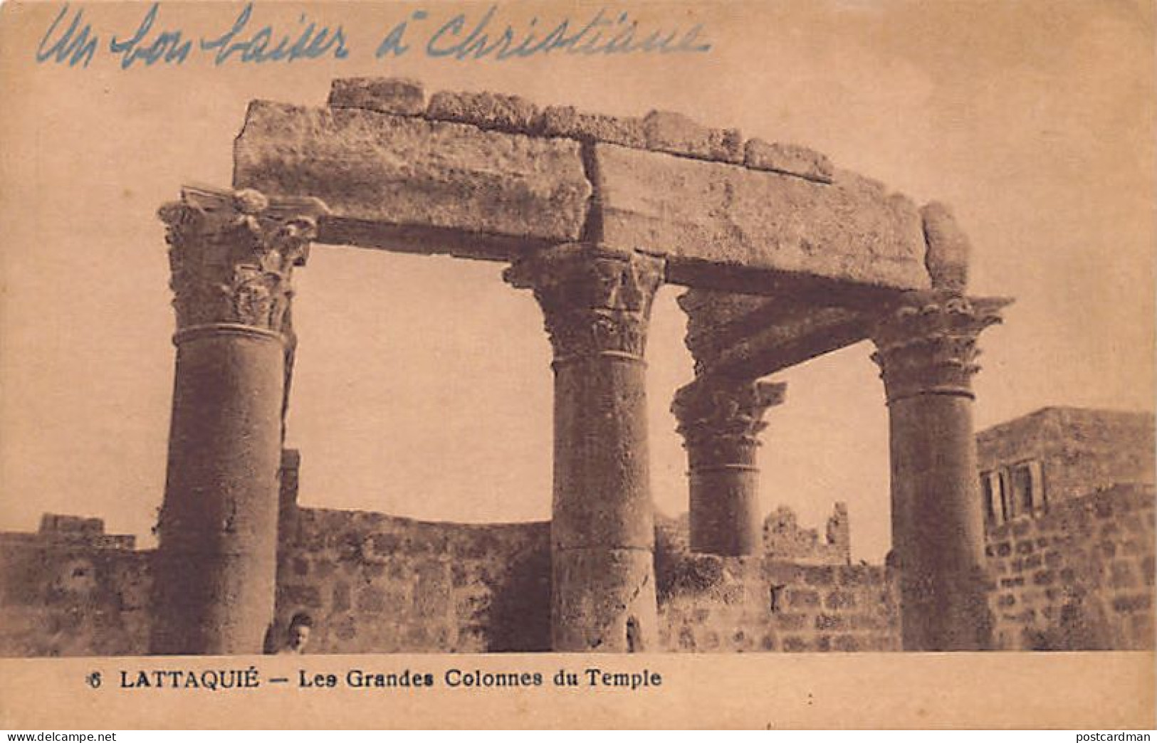 Syria - LATAKIA - The Large Columns Of The Temple - Publ. J. Zablith 6 - Syrie
