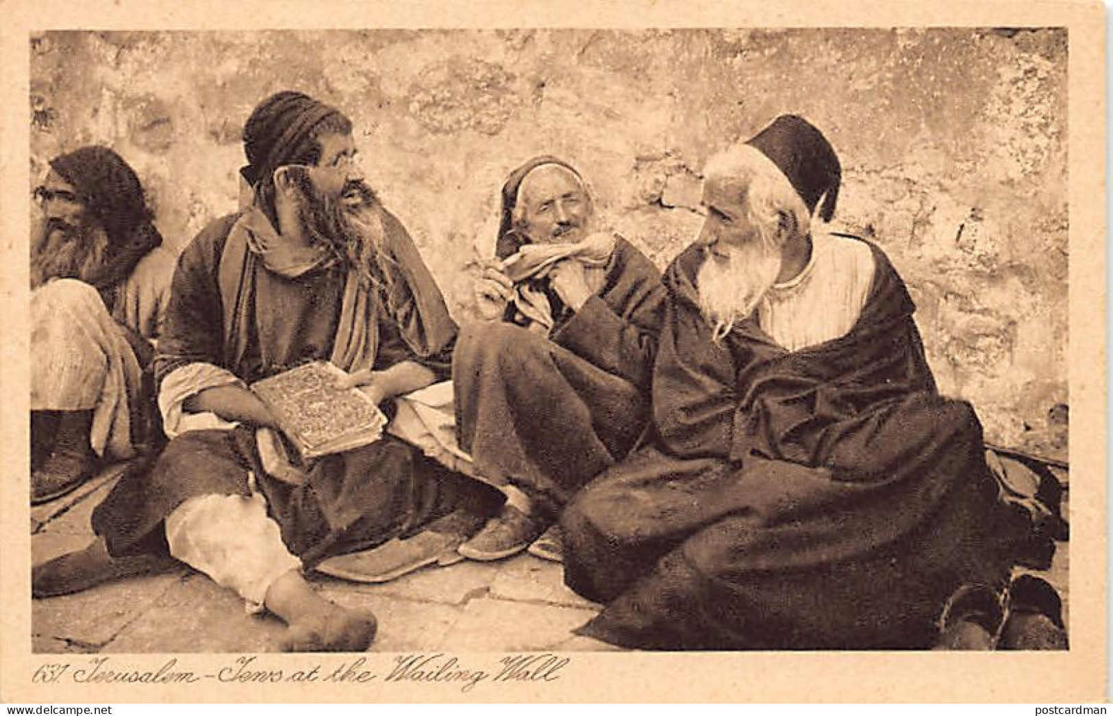 Judaica - ISRAEL - Jerusalem - Jews At The Wailing Wall - Publ. Lehnert & Landrock 631 - Judaika