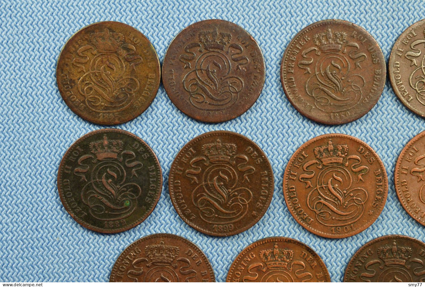 Belgique / Belgium • 17x  • 1 Centime • ≥ 1845 • All Different • Some Scarcer Dates, Overdates Or High Grades • [24-622] - Collections