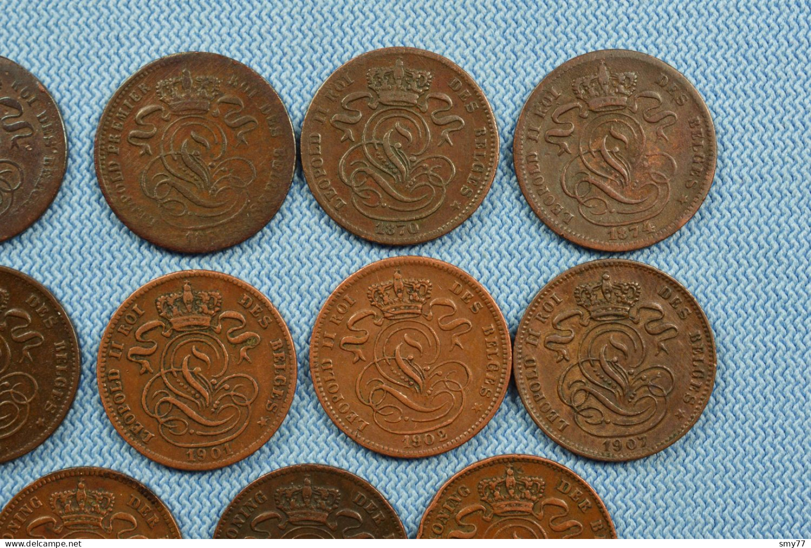 Belgique / Belgium • 17x  • 1 Centime • ≥ 1845 • All Different • Some Scarcer Dates, Overdates Or High Grades • [24-622] - Colecciones