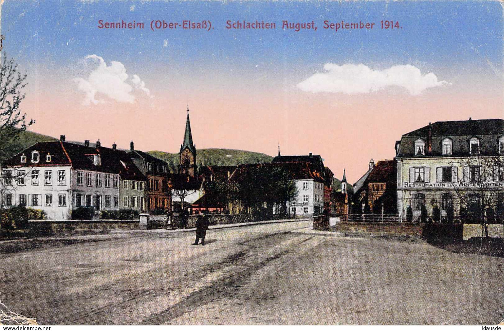 Sernnheim - Schlachten August September 1914 Gel.1916 - Elsass