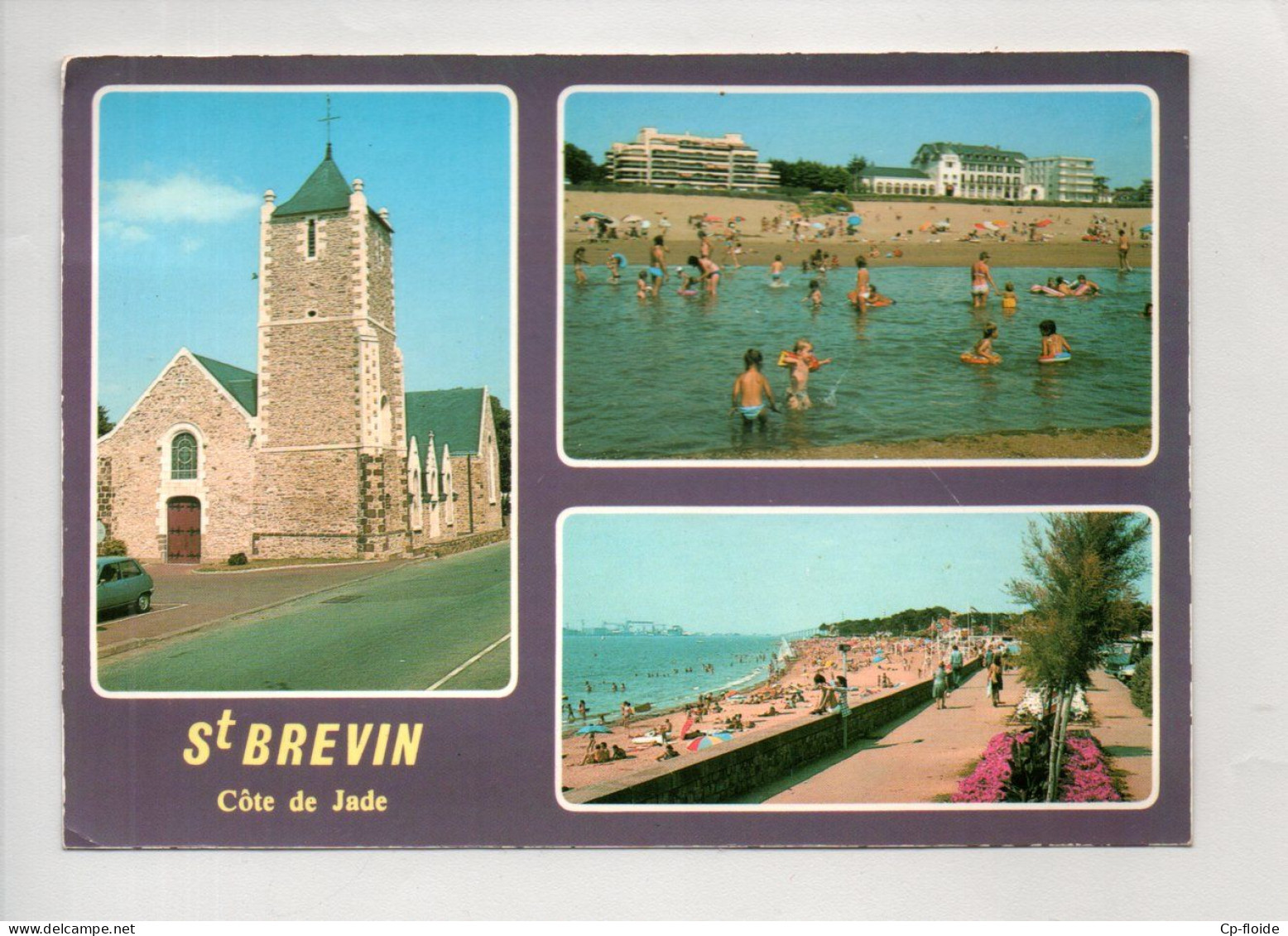 44 - SAINT-BRÉVIN-LES-PINS . " L'ÉGLISE ET LES PLAGES " . MULTI-VUES - Réf. N°38952 - - Saint-Brevin-les-Pins