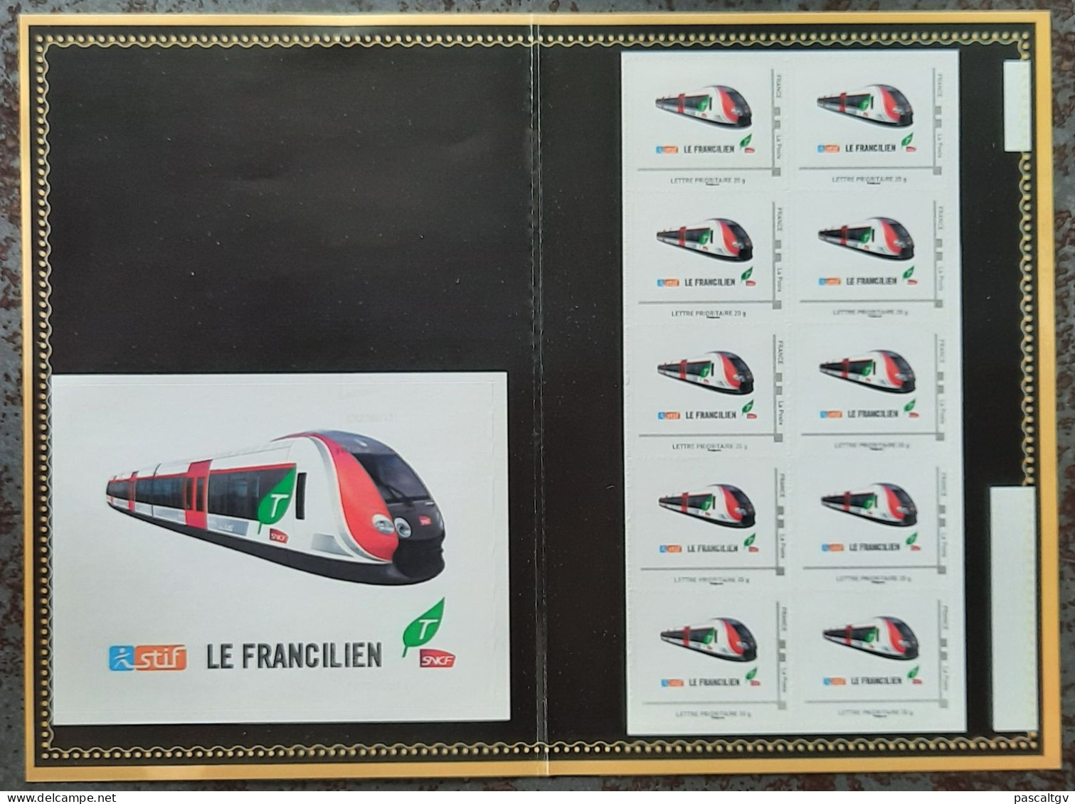 2023 - RARE ** FEUILLET COLLECTOR - Conception Graphique : CREAPROD.- "STIF/SNCF - Le Francilien" ** - LUXE - - Collectors