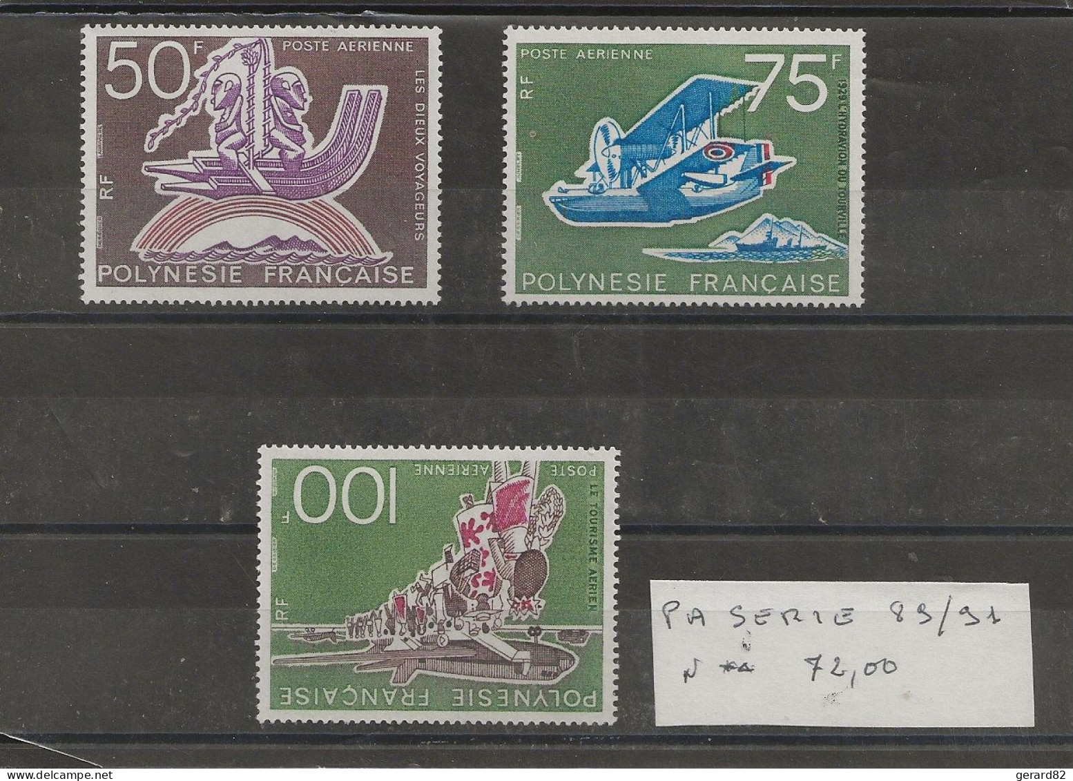 POLYNESIE  TIMBRE  SERIE   PA  N° 89/91  N**  BONNE COTE - Unused Stamps