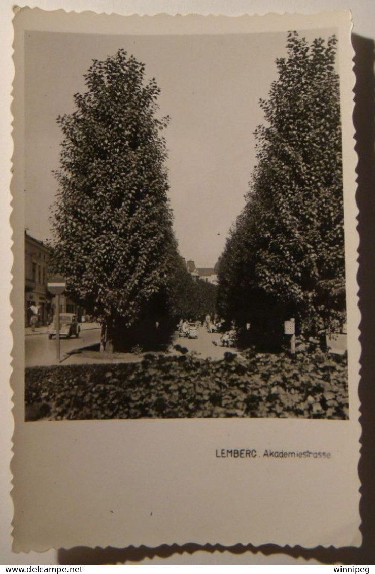 Lemberg.Lwow.2 Pc's.WWII.German Occupation.View.1944.Akademiestrasse - Ukraine