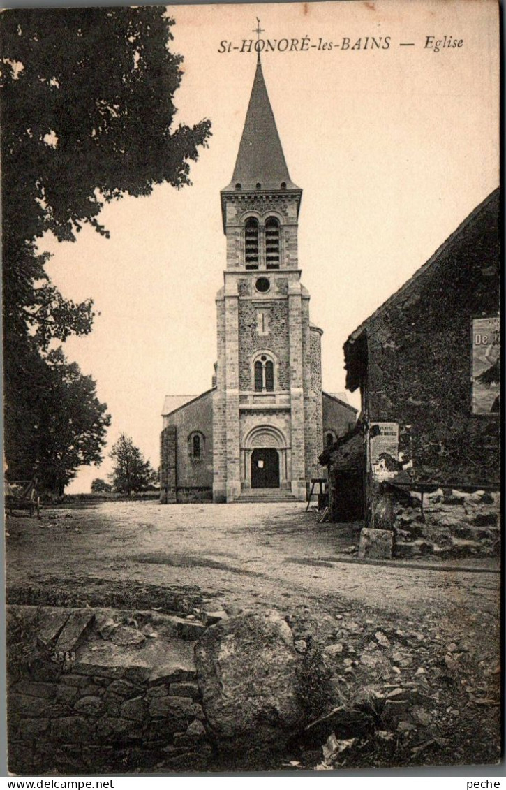N°182 W -cpa Saint Honoré Les Bains -l'église- - Saint-Honoré-les-Bains