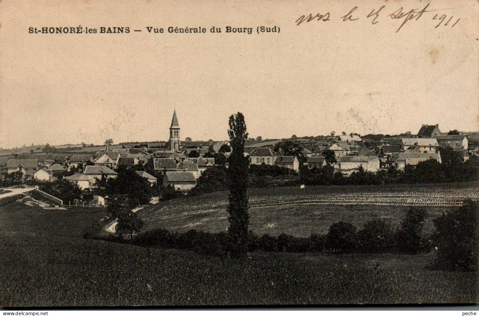 N°184 W -cpa Saint Honoré Les Bains -vue Générale Du Bourg- - Saint-Honoré-les-Bains
