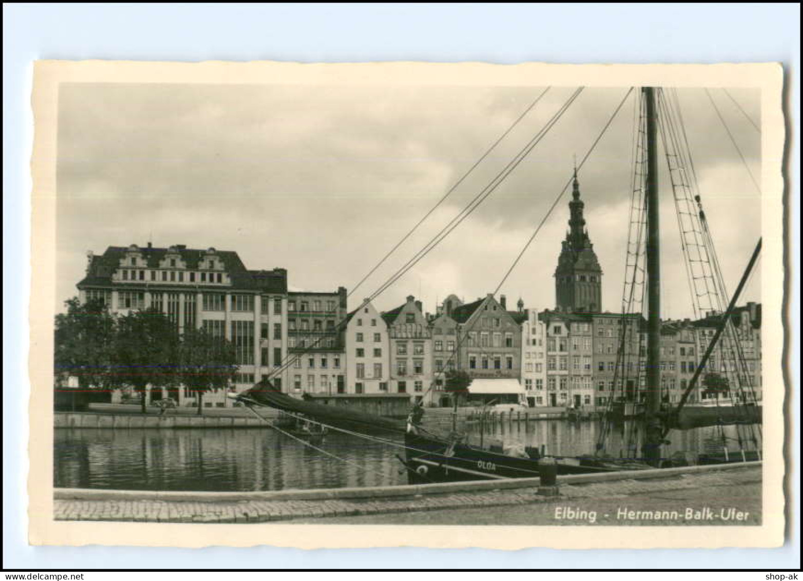 V1740/ Elbing Hermann-Balk-Ufer  Foto AK Ostpreußen Ca.1938 - Ostpreussen