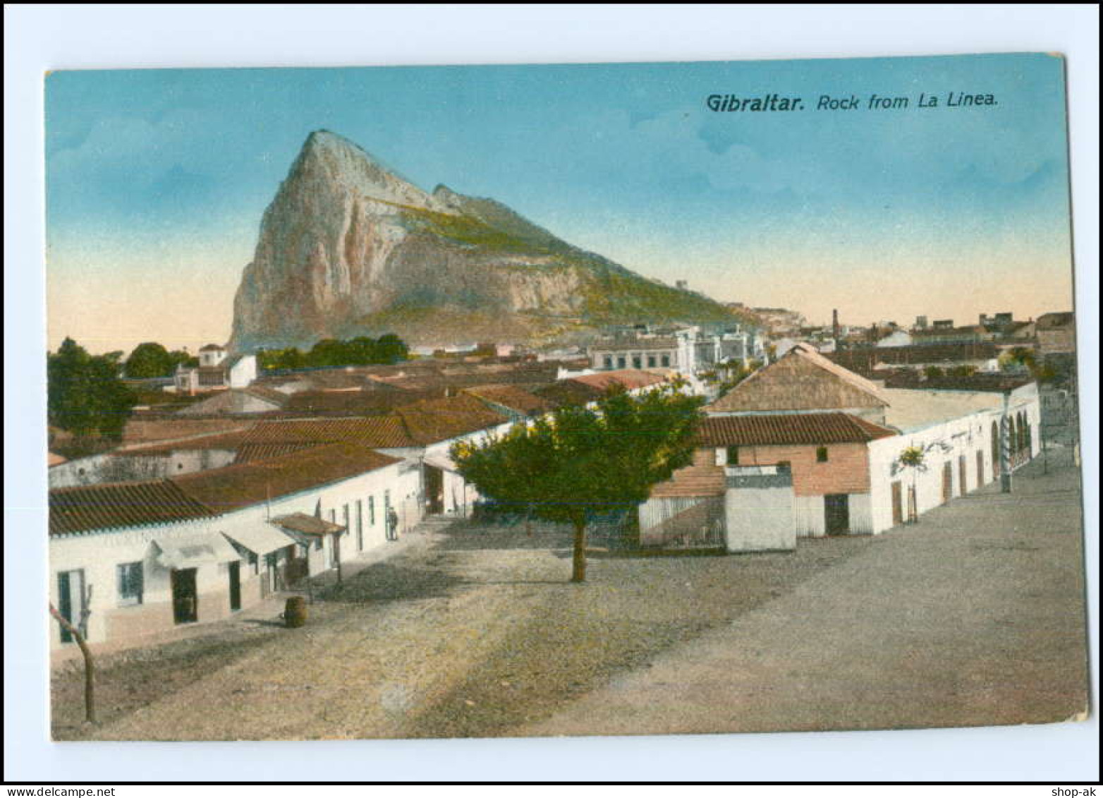 V738/ Gibraltar Rock From La Linea AK Ca.1910 - Gibraltar