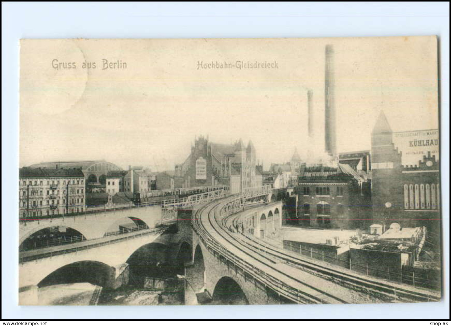 XX10852/ Berlin Hochbahn Gleisdreieck AK 1908 - Spandau