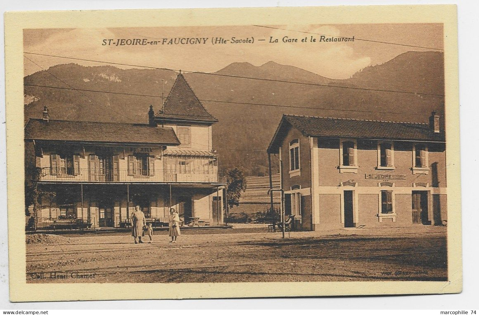 SAINT JEOIRE EN FAUCIGNY LA GARE ET LE RESTAURANT - Saint-Jeoire