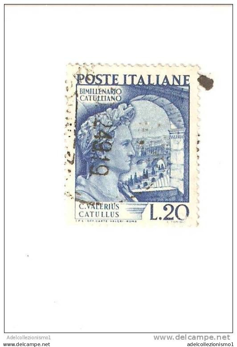 100034) 5º Centenario Della Nascita Di Lorenzo Il Magnifico-1949-usato La Vendita E Riferita A 1 Solo Francobollo A Caso - 1946-60: Afgestempeld