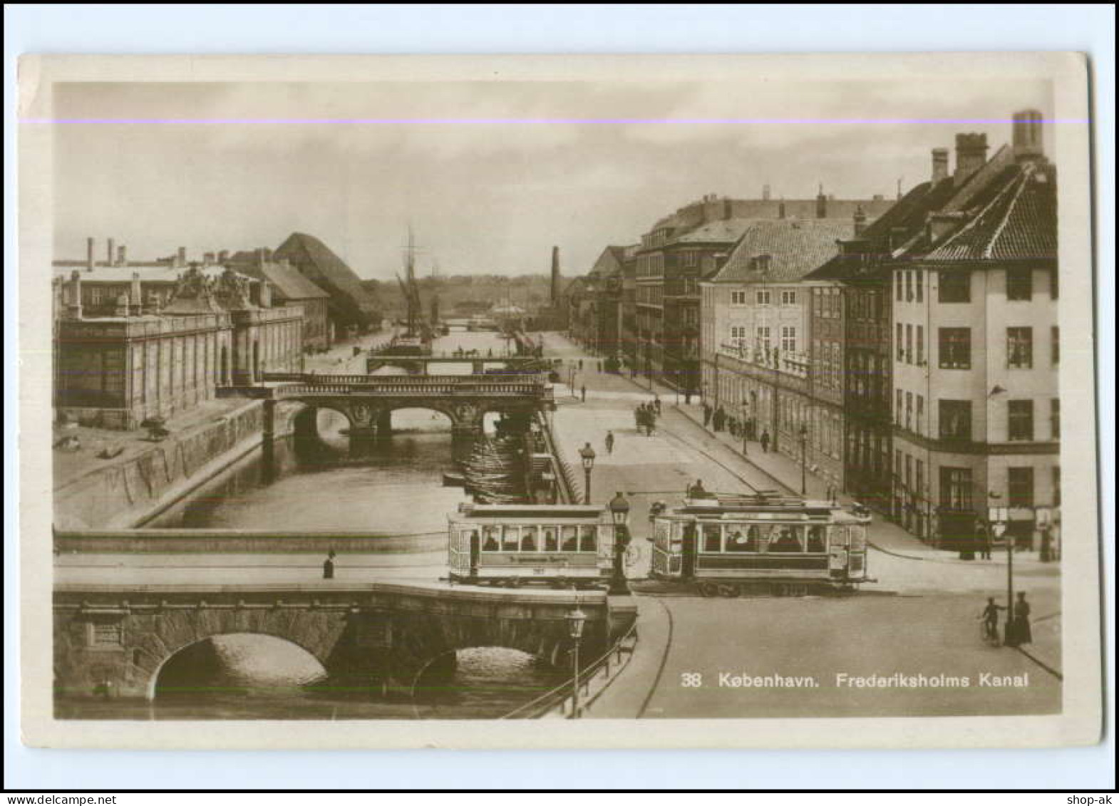 XX005773/ Kobenhavn Kopenhagen  Straßenbahn Foto AK 1928 - Danemark