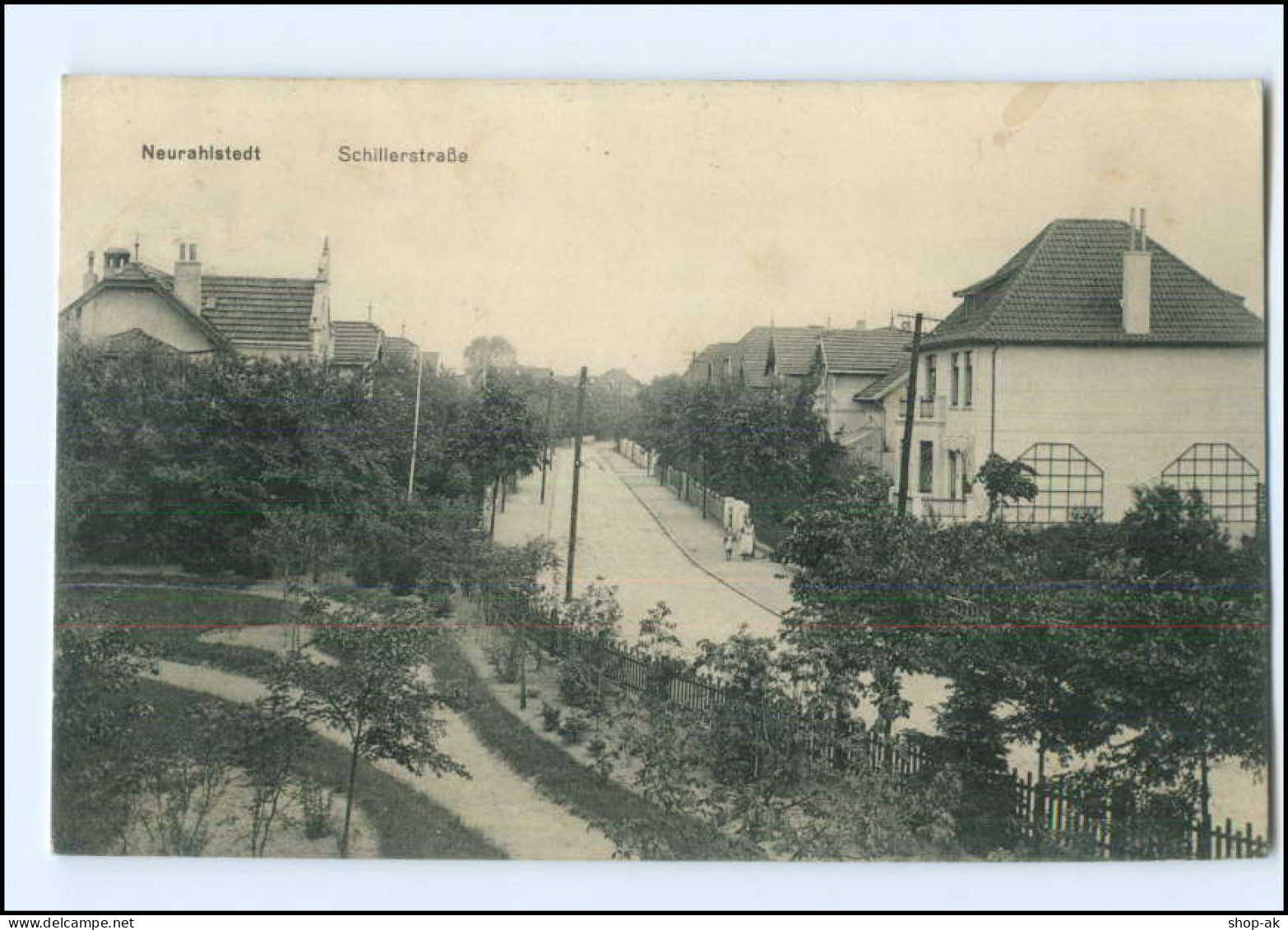 U7875/ Hamburg Rahlstedt Schillerstraße AK 1916 - Wandsbek