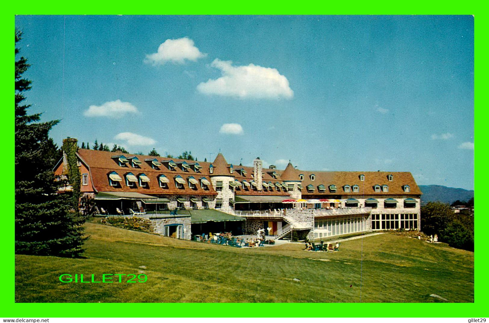 STE ADÈLE-EN-HAUT, QUÉBEC - MAIN LODGE OF THE CHANTECLERC HOTEL - CIRCULÉE EN 1984 - FRANK SCOFIELD - - Sonstige & Ohne Zuordnung