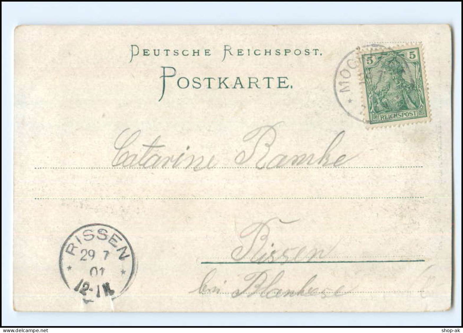 XX005267/ Hamburg Gruß Aus Tatenberg  Barthels Etablissement AK 1901 - Bergedorf